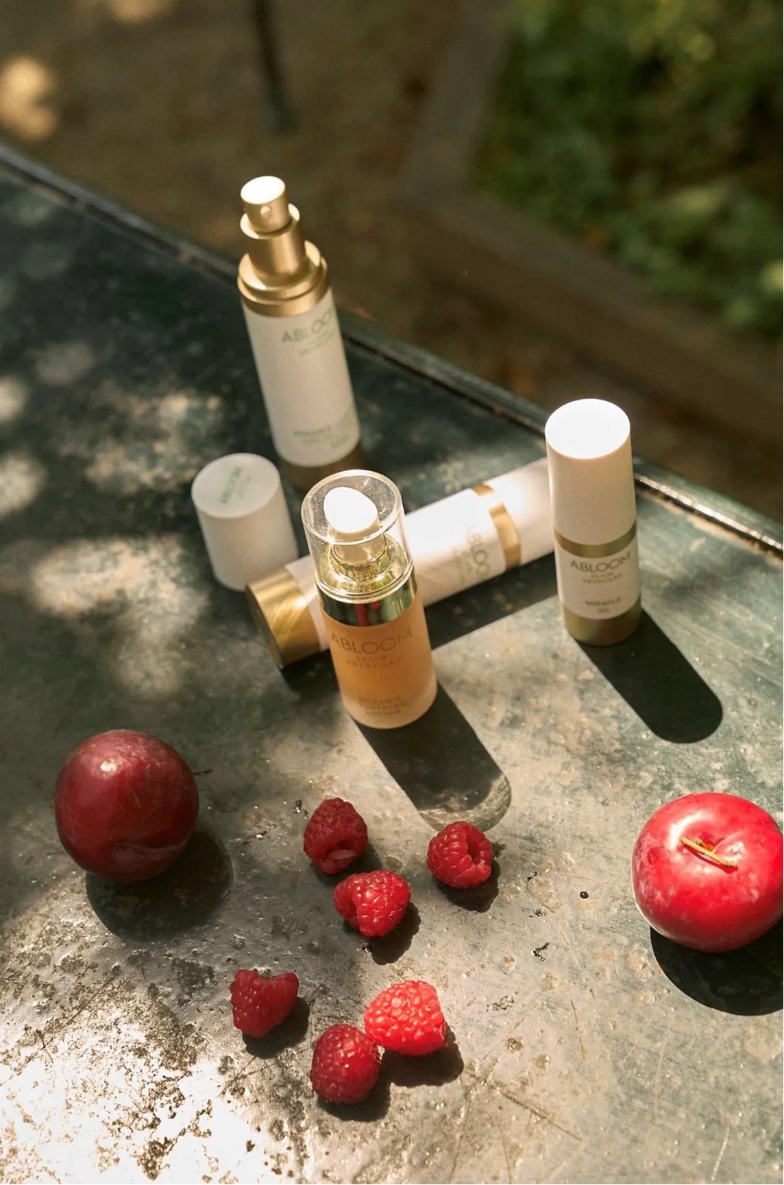 ABLOOM skincare met aardbeien bij Puur in Harmonie