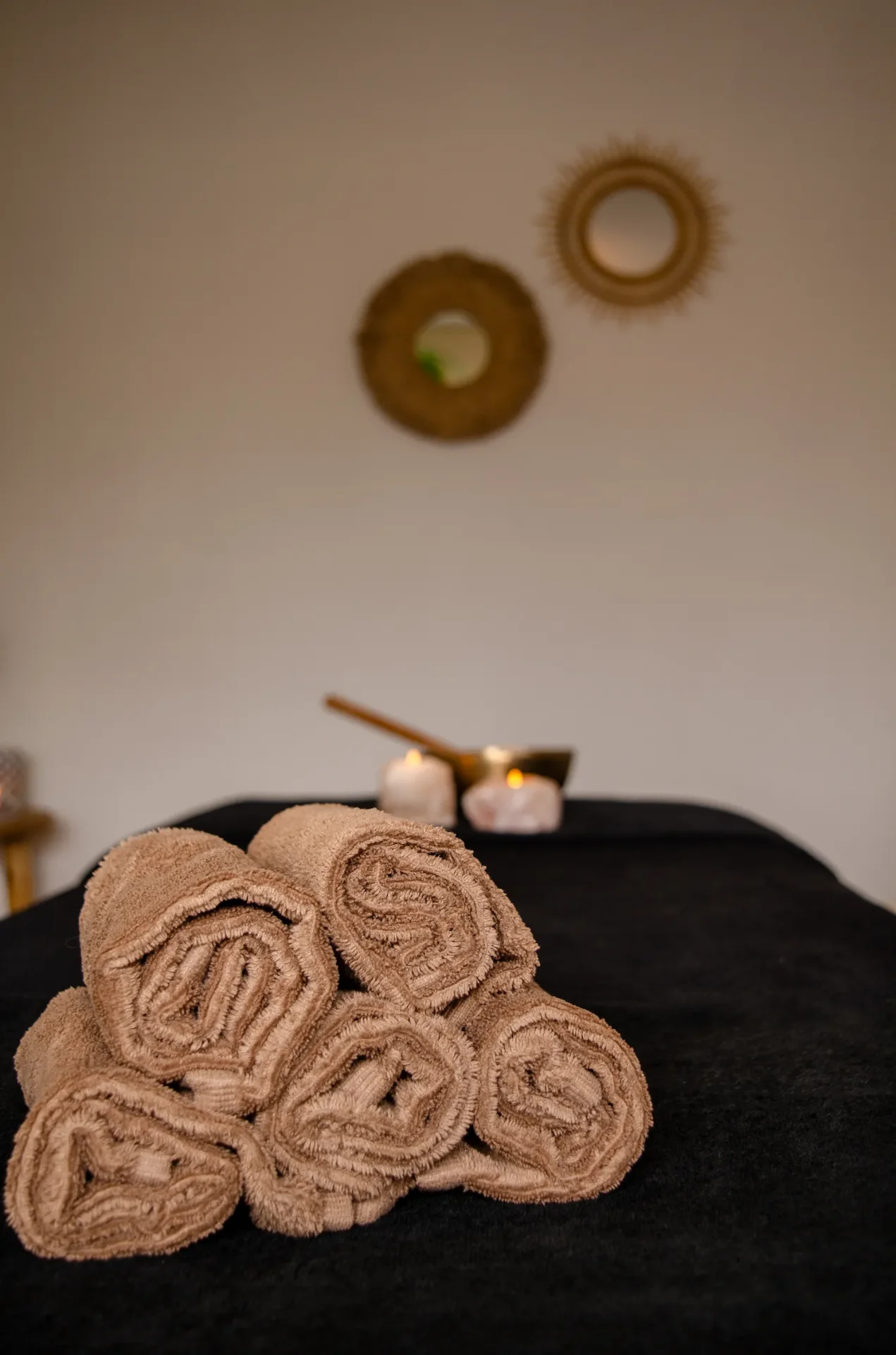 Handdoeken en sfeer bij Puur in Harmonie